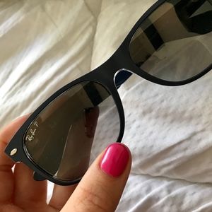 Blue Ray-Ban Sunglasses - Polarized, Case Included